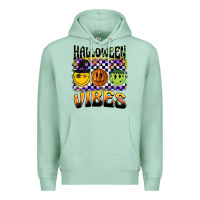 Seafoam halloween vibes smiley face Premium Hoodie - BarkalooDesign