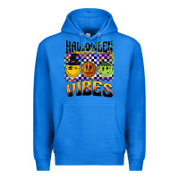 True Royal halloween vibes smiley face Premium Hoodie - BarkalooDesign