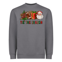Storm Tis The Season Christmas With Football And Santa Heavyweight Sweatshirt - FaDigitalArtStudio