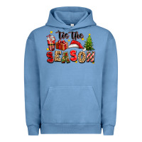 Pigment Pebble Blue tis the season christmas Urban Hoodie - texasbilliewilder