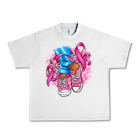 Lunar Rock cancer ribbon pink converse and flowers Urban Heavy Tee - AdoDesignShop