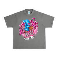 Tornado cancer ribbon pink converse and flowers Urban Heavy Tee - AdoDesignShop