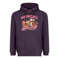Plum christmas tis the season mexican Heavyweight Hoodie - MaliasSmallBusiness