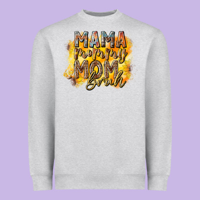 Mama Mommy Mom Bruh Heavyweight Sweatshirt Designed By Racoondesign