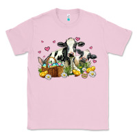Bubblegum Pink easter cows with chicks Classic Tee - AdoDesignShop