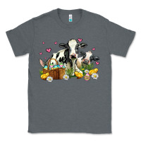 Charcoal Heather easter cows with chicks Classic Tee - AdoDesignShop