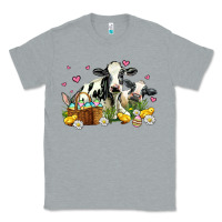 Heather Grey easter cows with chicks Classic Tee - AdoDesignShop