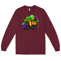 Burgundy loads of mardi gras truck Long Sleeve Tee - AdoDesignShop