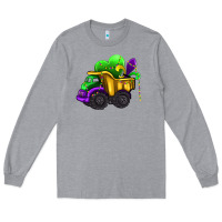 Heather Grey loads of mardi gras truck Long Sleeve Tee - AdoDesignShop