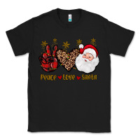 Black peace love santa Classic Tee - JahusDesignShop