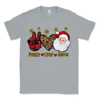 Heather Grey peace love santa Classic Tee - JahusDesignShop