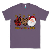 Lavender peace love santa Classic Tee - JahusDesignShop