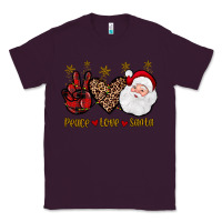 Plum peace love santa Classic Tee - JahusDesignShop