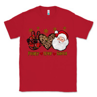 Red peace love santa Classic Tee - JahusDesignShop