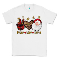 White peace love santa Classic Tee - JahusDesignShop