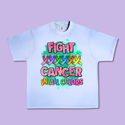 Fight Cancer In All Colors Urban Heavy Tee Designed By Adodesignshop