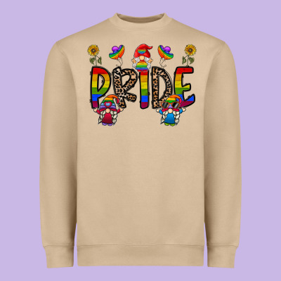Pride Gnome Heavyweight Sweatshirt Designed By Cowhidedigitalart