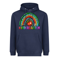 Navy rainbow kindergarten Heavyweight Hoodie - NancyCooperArtShop