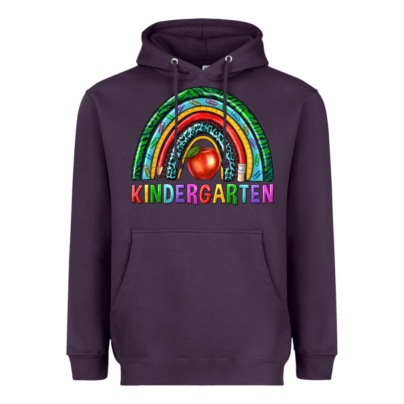 Rainbow Kindergarten Heavyweight Hoodie by NancyCooperArtShop | Teevron