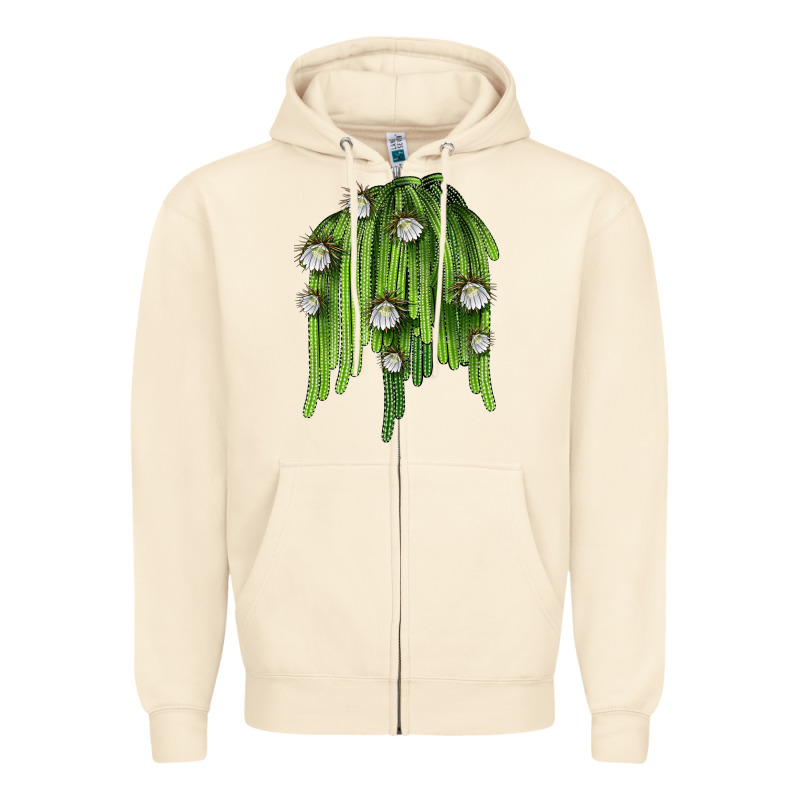 Selenicereus Cactus Zipper Hoodie by LillyAllenDesigns | Teevron