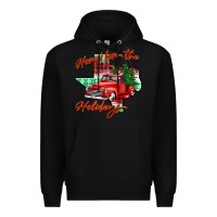 Black home for the holidays texas Premium Hoodie - BarkalooDesign