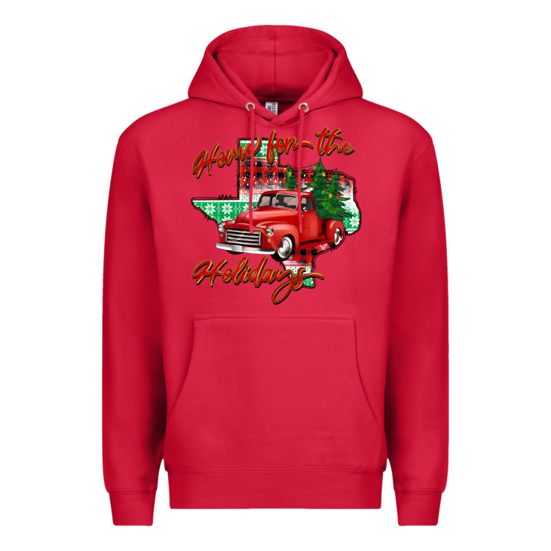 Home For The Holidays Texas Premium Hoodie by BarkalooDesign | Teevron