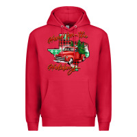 Cardinal home for the holidays texas Premium Hoodie - BarkalooDesign