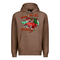 Chestnut home for the holidays texas Premium Hoodie - BarkalooDesign