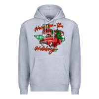Heather Grey home for the holidays texas Premium Hoodie - BarkalooDesign
