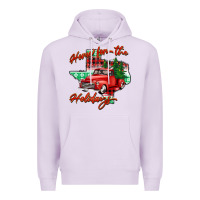 Lilac home for the holidays texas Premium Hoodie - BarkalooDesign
