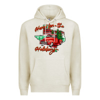 Oatmeal Heather home for the holidays texas Premium Hoodie - BarkalooDesign