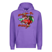 Purple home for the holidays texas Premium Hoodie - BarkalooDesign