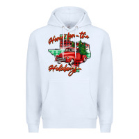 White home for the holidays texas Premium Hoodie - BarkalooDesign