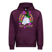 Mauve Wine Boo-tiful ghost Urban Hoodie - NancyCooperArtShop