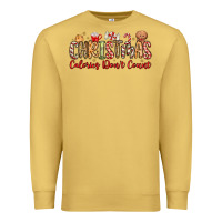 Antique Gold christmas calories dont count Premium Sweatshirt - MaliasSmallBusiness