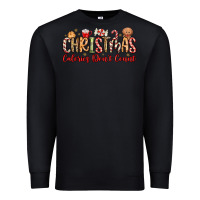 Black christmas calories dont count Premium Sweatshirt - MaliasSmallBusiness