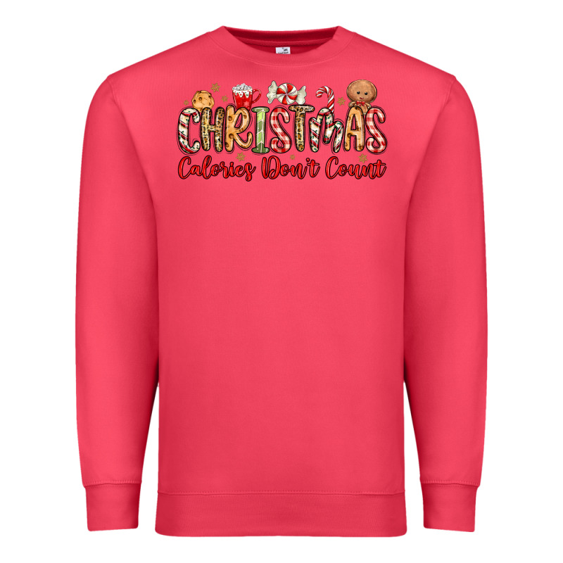 Christmas Calories Dont Count Premium Sweatshirt by MaliasSmallBusiness | Teevron
