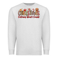 Oatmeal Heather christmas calories dont count Premium Sweatshirt - MaliasSmallBusiness