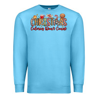 Ocean Blue christmas calories dont count Premium Sweatshirt - MaliasSmallBusiness