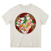 Cream Christmas chicken Heavy Core Tee - Artiststas