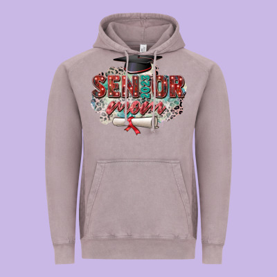 Senior 2023 Mom Vintage Hoodie Designed By Zillion Design Studio