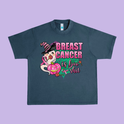 Breast Cancer Is Boo Shit Urban Heavy Tee Designed By Adodesignshop