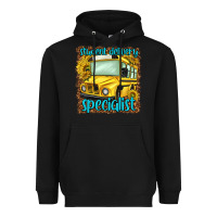 Black student delivery specialist Heavyweight Hoodie - NancyCooperArtShop