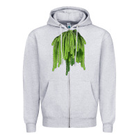 Heather Grey Selenicereus Cactus Zipper Hoodie - LillyAllenDesigns