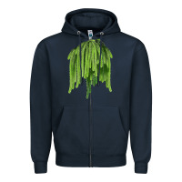Navy Selenicereus Cactus Zipper Hoodie - LillyAllenDesigns