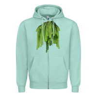 Seafoam Selenicereus Cactus Zipper Hoodie - LillyAllenDesigns