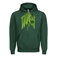 Sports Green Selenicereus Cactus Zipper Hoodie - LillyAllenDesigns