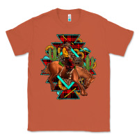 Copper aztec rodeo cowboy christmas Classic Tee - JahusDesignShop