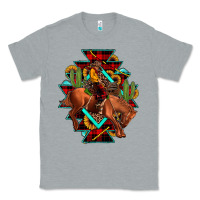 Heather Grey aztec rodeo cowboy christmas Classic Tee - JahusDesignShop