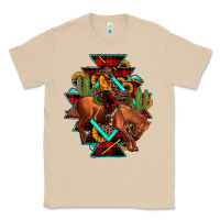 Mushroom aztec rodeo cowboy christmas Classic Tee - JahusDesignShop